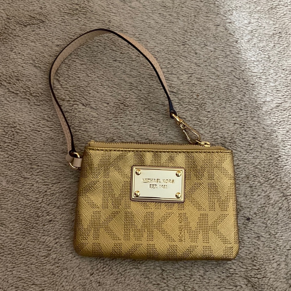 MK Gold wristlet